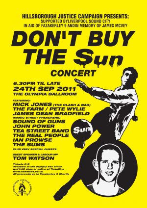 Don't Buy The Sun Concert in memory of James McVey