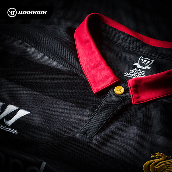 The final LFC European away kit from Warrior Football. New Balance Football will be the brand on the Reds' shirts next season.