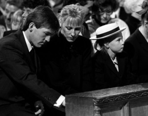 The Dalglish family attending the Hillsborough Service