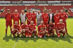 Lining up at Anfield