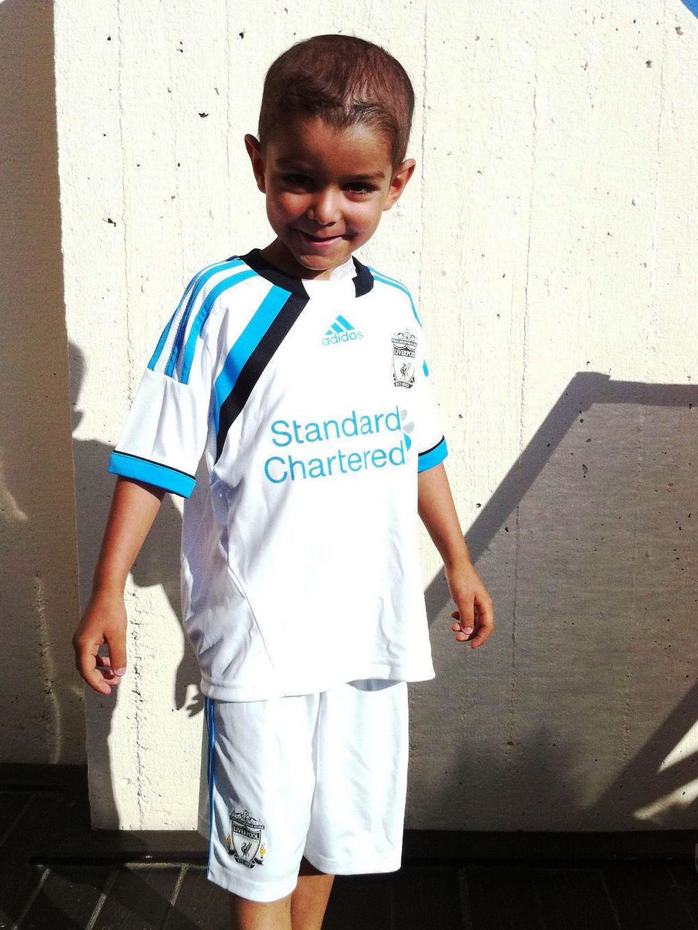 Luca in his Liverpool kit
