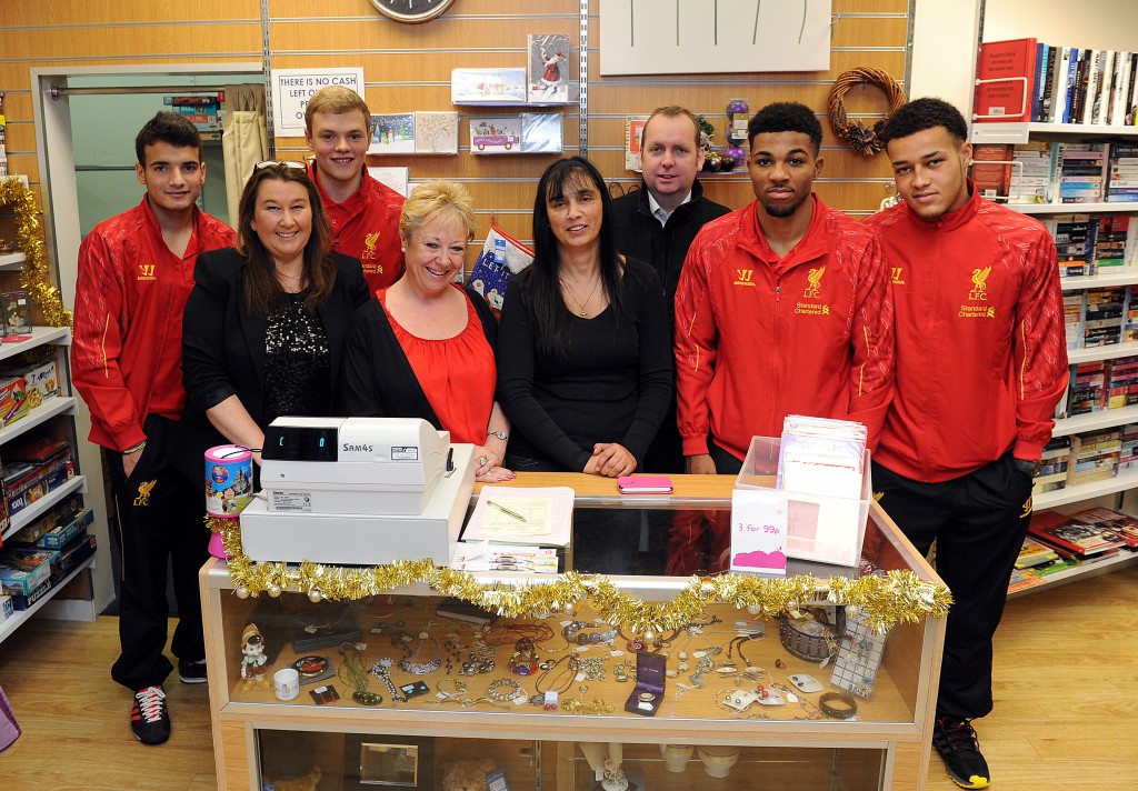 Liverpool FC donated boxes of kit to Claire House