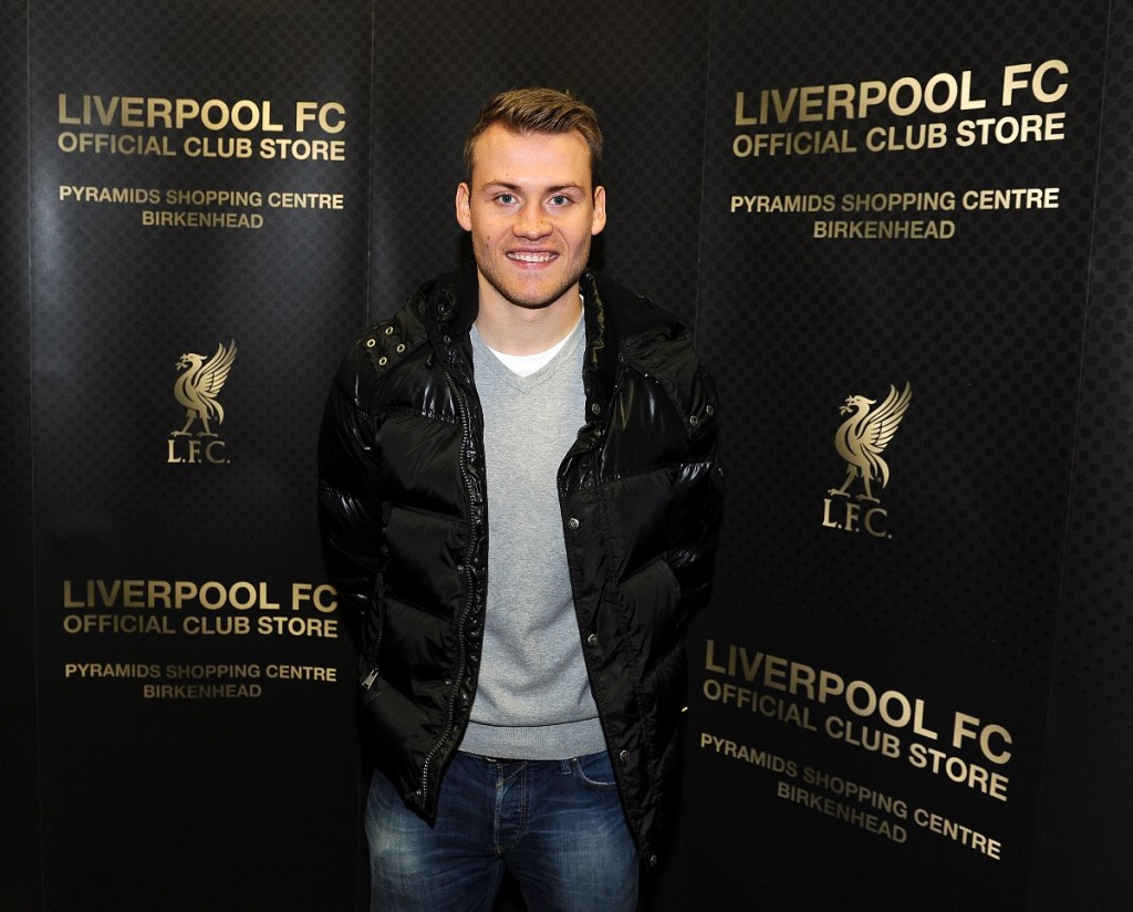 Liverpool's new store at Birkenhead, officially opened by Simon Mignolet