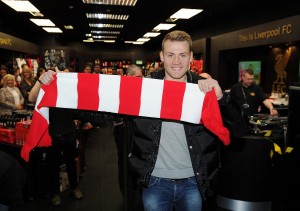 Liverpool's new store at Birkenhead, officially opened by Simon Mignolet