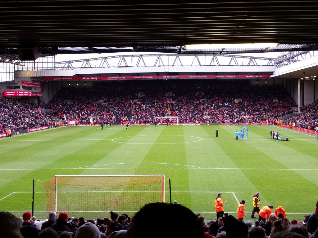 Black flags were flown on the Kop in place of the usual see of Red and White. After 77 minutes over a quarter of the fans walked out.